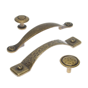 Many different styles of antique brass cabinet handles from Furnitec.  Fast delivery from UK stock.
