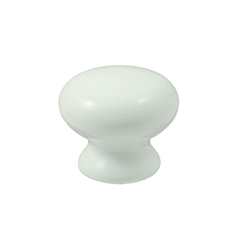 White Ceramic Cupboard Knob