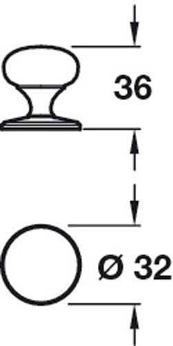 Mayberry Polished Nickel Knob