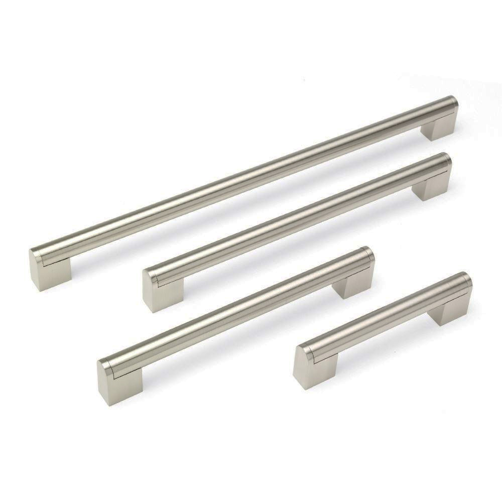 14mm Boss Bar Handles Brushed Nickel 10 sizes